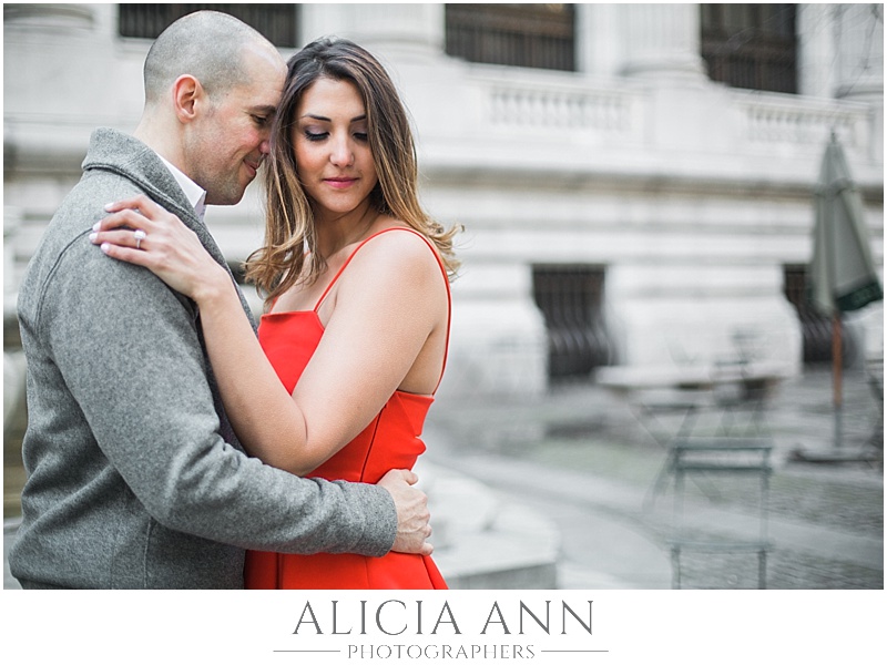 New York Public Library Engagement session photos