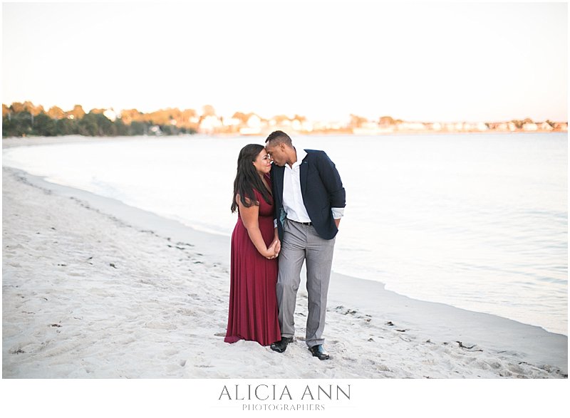 Engagement sessions at Rocky Neck State park | Beach engagement session locations in CT