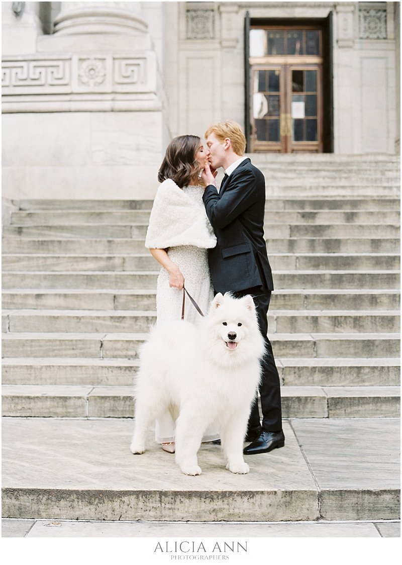 New York Public Library engagement session | NYPL engagement session photos | NYC film photographers | Film photographers in new york city