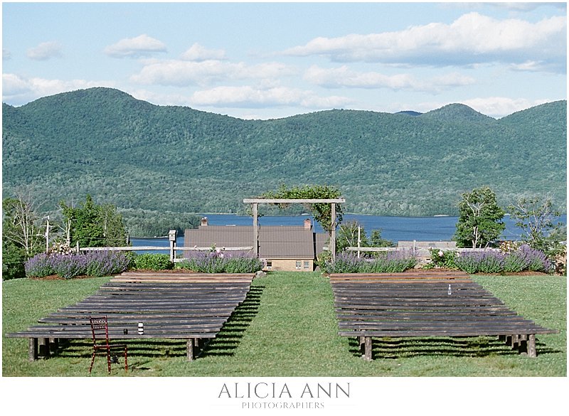 The view from the top of the knoll at Mountain Top inn is a perfect place for your wedding ceremony!